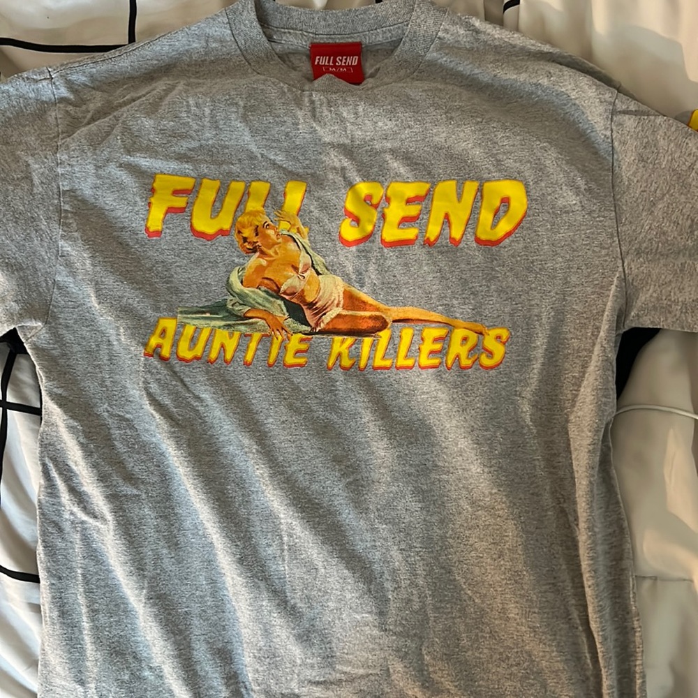 Nelk Boys Fullsend Auntie killers Tshirt. Basically new no tags.
